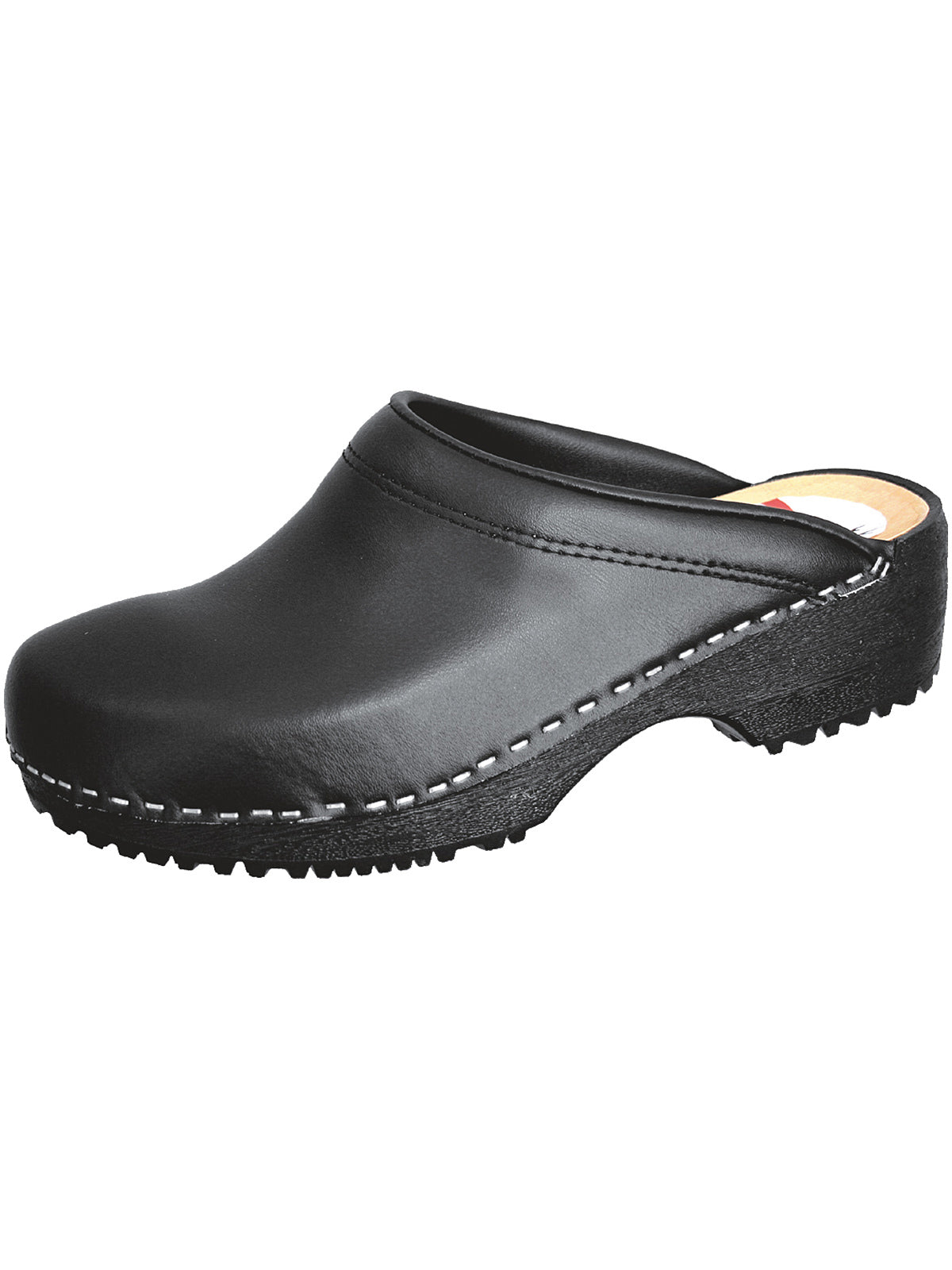 PU clogs (open heel) black casual shoes