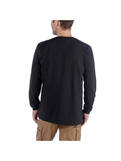 Carhartt Long-Sleeve Logo Black Clothing