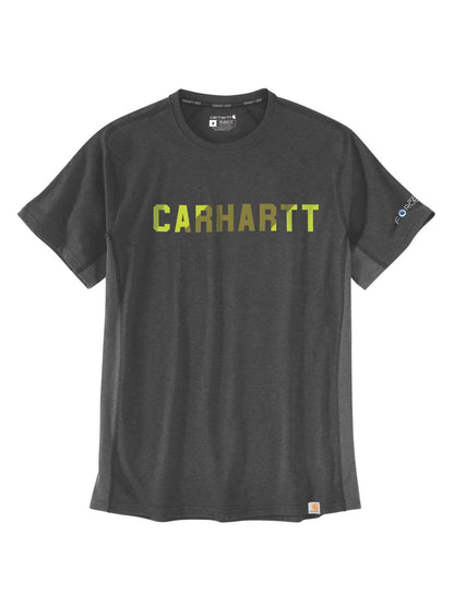 Carhartt Logo T-Shirt Grey Clothing